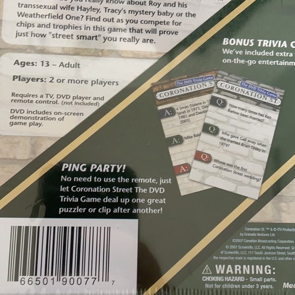 DVD Trivia Game CORONATION ST. New Sealed - Picture 10 of 15